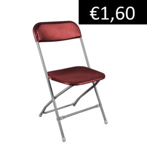 Klapstoel rood