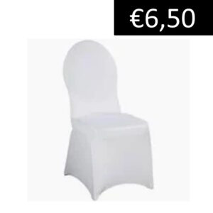 dinnerstoel met witte hoes